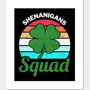 Shenanigans Squad Funny St Patricks Day Posters and Art